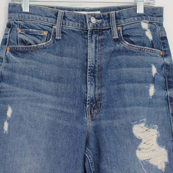 Mother Denim High Waisted Study Hover
Straight Leg Jeans Distressed Size 27 - Picture 5 of 15